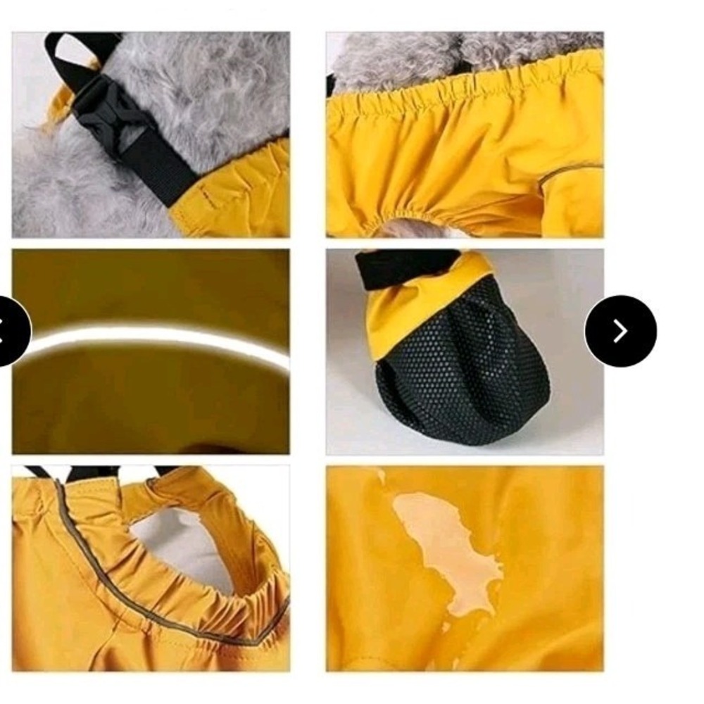 Dog‎ Snowsuit w/Built in Boots Dog Boots Leggings Waterproof Anti-Slip Shoes Med - Picture 5 of 9